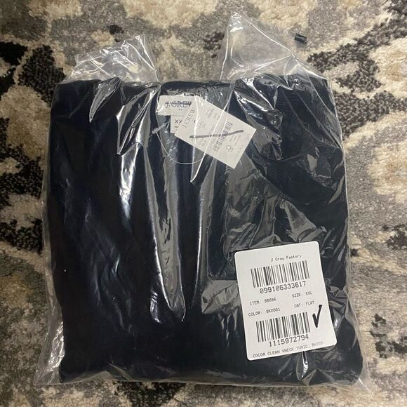 J. Crew Factory Wool-blend V-neck tunic sweater Item BB086* - Picture 8 of 8